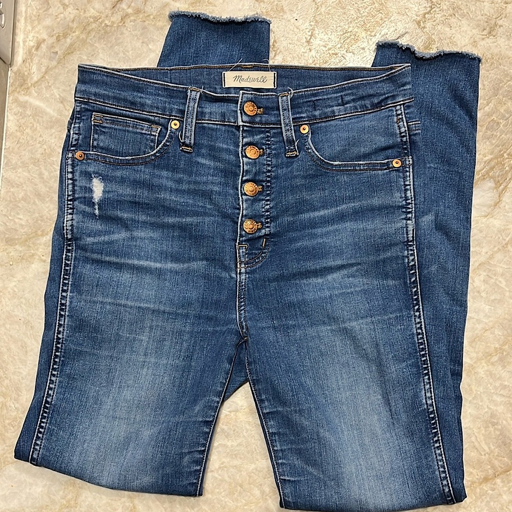 MADEWELL 10 in. High rise, skinny jeans